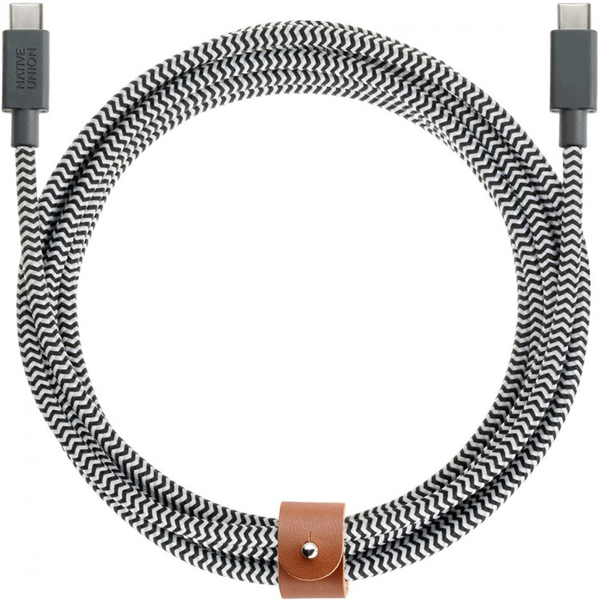Кабель Native Union Belt Cable Type-C (2.4M) V2 Zebra